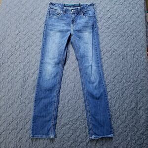 Rock & Roll Cowboy Denim Jeans Womens 18R Blue Slim Fit Straight Dark Wash Denim